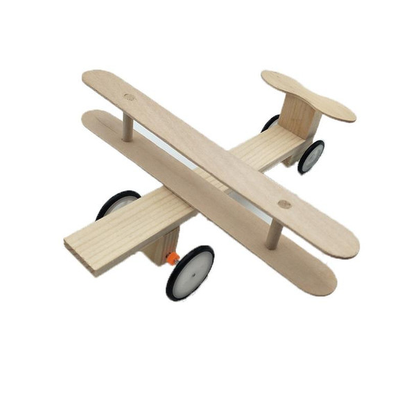 Children Technology Small Production DIY Electric Taxi Aircraft Model Handmade Materials Teaching Toys