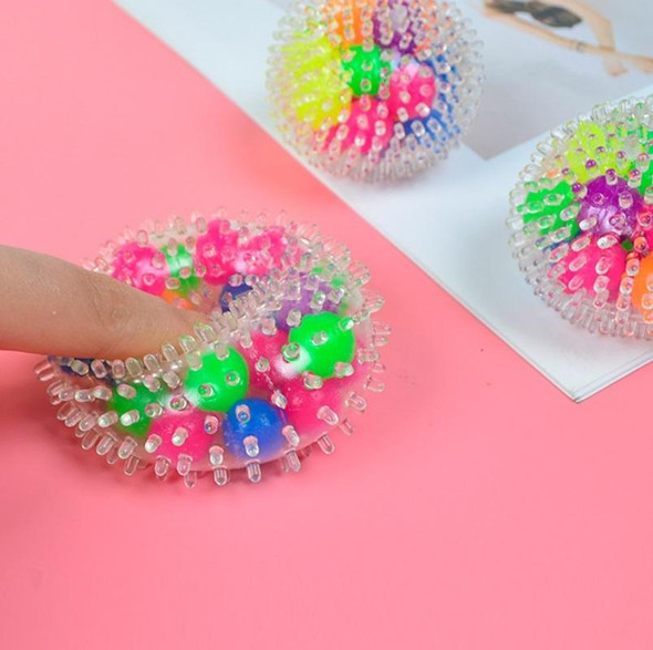 6 PCS 6cm Color Beads TPR Vent Ball Decompression Toy, Colour: Balloon Ball