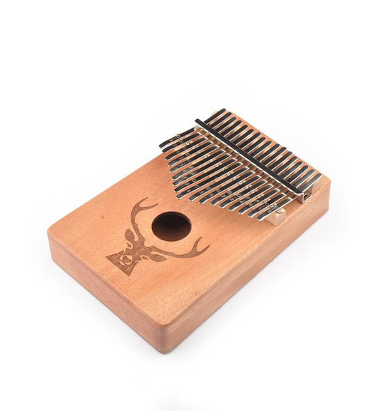 17-Tone Beginner Finger Piano Deer Head Kalimba Thumb Piano(Wooden Kit)