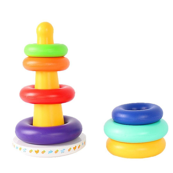 Music Rainbow Stacking Ring Rainbow Tower Tumbler Children Stacking Rings