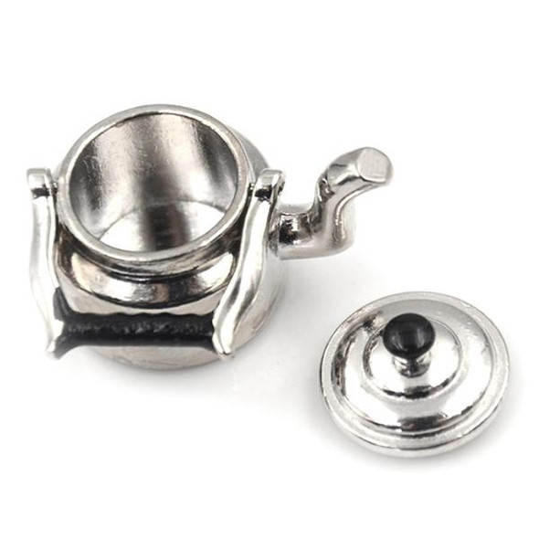 Dollhouse Miniature Metal Tea Kettle Pot Classic Pretend Play Furniture Toys for Kitchen Accessory