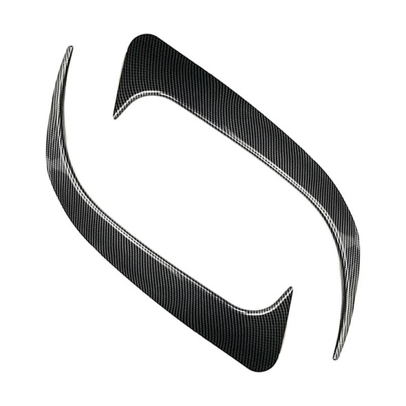 Car Rear Bumper Wind Knife Blade Decoration Sticker for Mercedes-Benz CLA200/220/250/260 (Carbon Fiber Black)