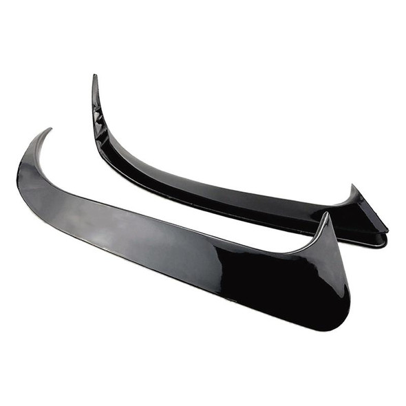 Car Rear Bumper Wind Knife Blade Decoration Sticker for Mercedes-Benz CLA200/220/250/260 (Carbon Fiber Black)