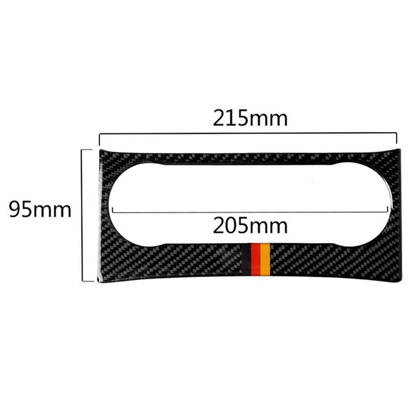 Car German Flag Carbon Fiber Air Conditioning Knob Control Panel Decorative Sticker for Mercedes-Benz W204 C Class 2011-2013