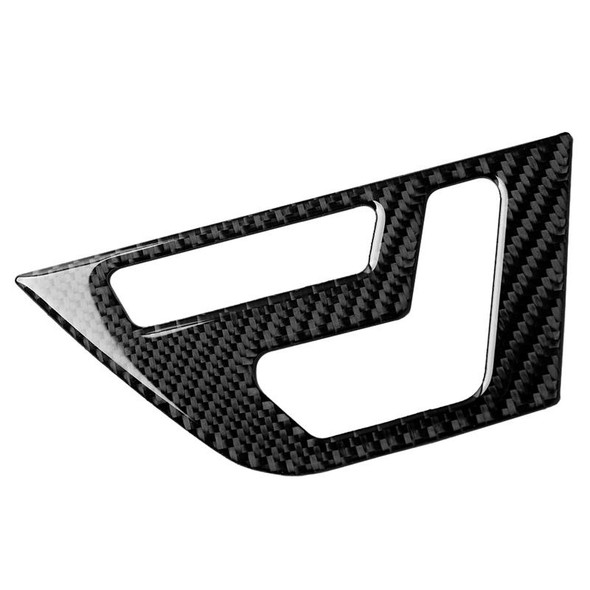 2 PCS Car Carbon Fiber Right Drive Seat Adjustment Panel Decorative Sticker for Mercedes-Benz W204 2007-2013