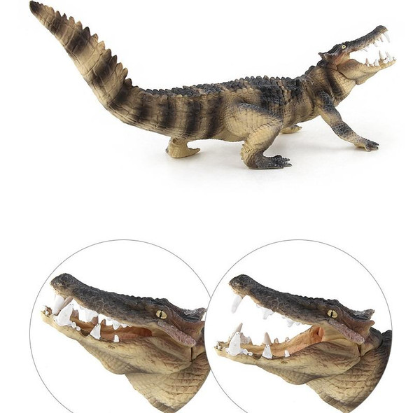 PL127-923 Simulation Crocodile Model PVC Wild Animal Static Decoration Toy