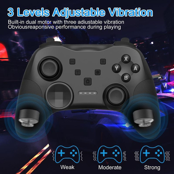 MB-S819 Wireless Bluetooth Game Console Handle With Wake-Up Vibrating Gyroscope - Nintendo Switch(Black)