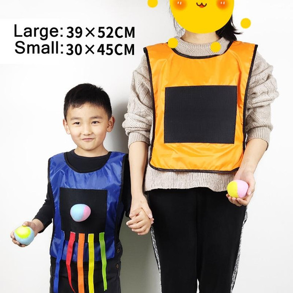 Children Dodgeball Vest - Parent-child Outdoor Games With 5 Balls, Specification: Large + 5 Tails (Orange)