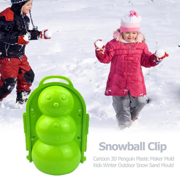 3 PCS Children Winter Outdoor Toy 3D Snow & Sand Mould Tool, Random Colors Delivery, Style: Elf