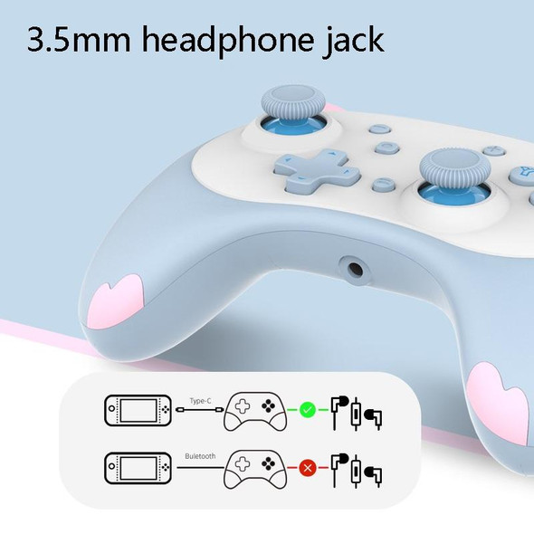 IINE Voice Wake-Up Bluetooth Handle Wireless Cat Shape Handle - Nintendo Switch(Black White)