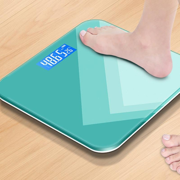 Charging 28cm Smart Electronic Scales Weight Scales Household Body Scales(Deep Green)