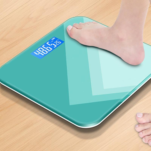 Charging 28cm Smart Electronic Scales Weight Scales Household Body Scales( Light Green)