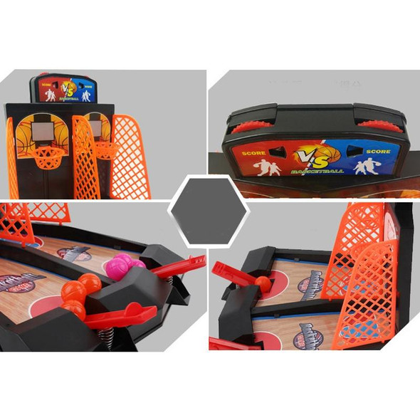 2 PCS Double Battle Basketball Toys Children Finger Catapult Basketball Court Desktop Shooting Parent-Child Game
