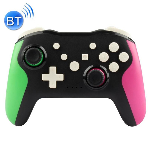 NS009 6-Axis Vibration Burst Wireless Bluetooth Gamepad - Switch Pro(Black Green Purple)