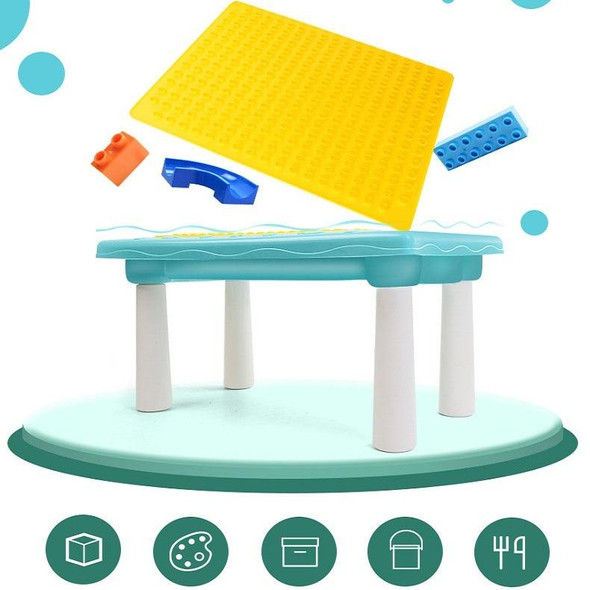 Multifunctional Building Table Learning Toy Puzzle Assembling Toy - Children, Style: 500 Small Blocks
