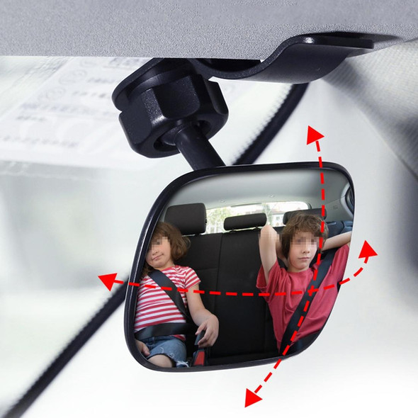 3R-2161 Car Truck Interior Rear View Blind Spot Adjustable Wide Angle Mirror with Clip