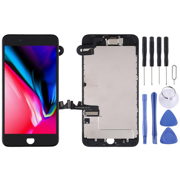 LCD Screen and Digitizer Full Assembly include Front Camera for iPhone 8 Plus(Black)