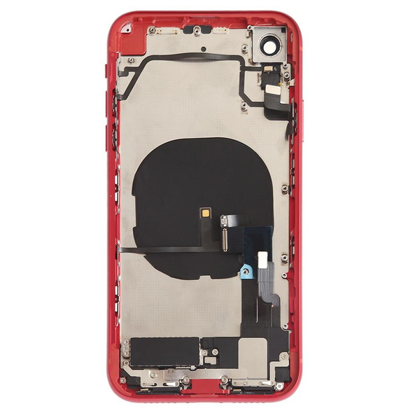 Battery Back Cover Assembly (with Side Keys & Loud Speaker & Motor & Camera Lens & Card Tray & Power Button + Volume Button + Charging Port + Signal Flex Cable & Wireless Charging Module) for iPhone