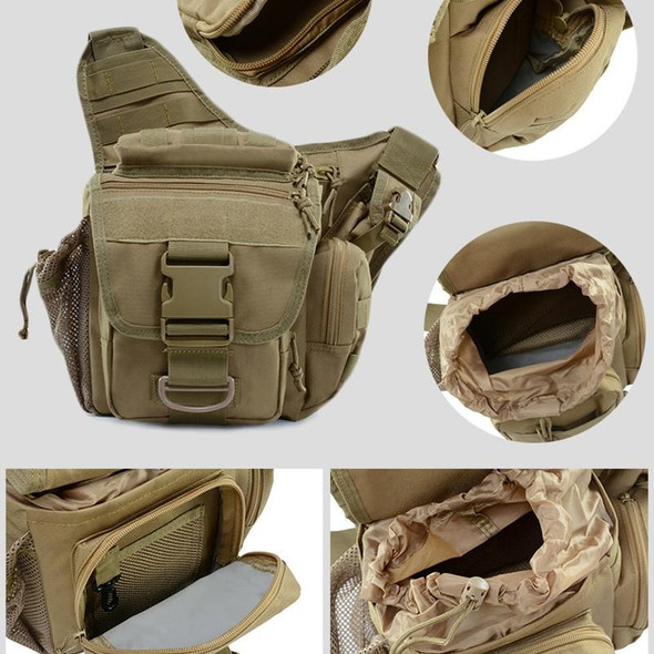 B03 One-Shoulder Messenger Waterproof Oxford Cloth Camera Bag(Brown)