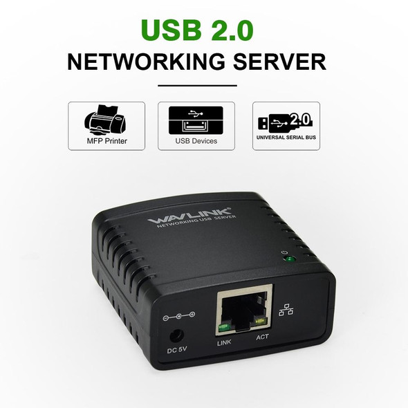 WAVLINK USB 2.0 Networking Server, EU Plug