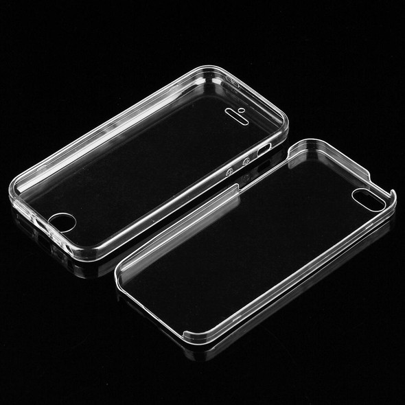 iPhone 5 & 5s & SE 0.75mm Double-sided Ultra-thin Transparent TPU Protective Case(Transparent)