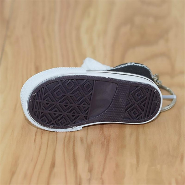 2 PCS Mini Simulation Canvas Shoes Sneaker Keychain Pendant(Red)