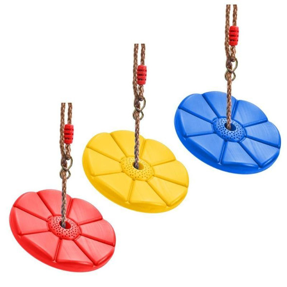 Outdoor Indoor Climbing Hanging Plate Plastic Disc Octagonal Petal Children Swing, Random Color Delivery