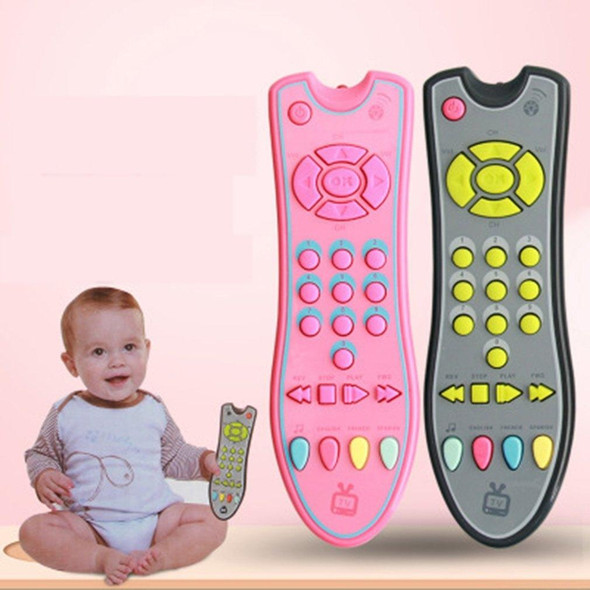 Simulated Music TV Remote Control Early Educational Toys Electric Learning Machine Baby Toy(Yellow)