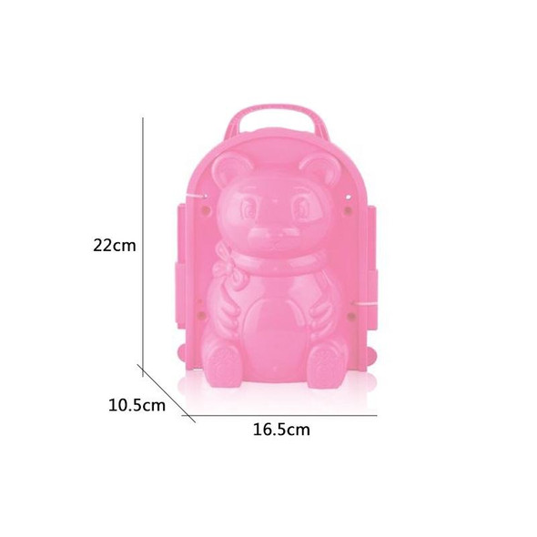 3 PCS Children Winter Outdoor Toy 3D Snow & Sand Mould Tool, Random Colors Delivery, Style: Bear