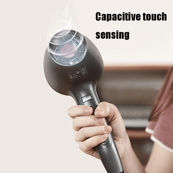 Lescolton 9809 Household Smart High-power Cold Hot Wind Leafless Negative Ion Hair Dryer with Hair Comb, Plug Type:EU Plug(Black)