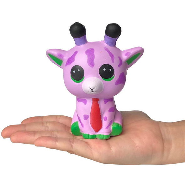 2 PCS TTPU1100 Cartoon Cute Slow Rebound Sika Deer Decompression Toy(Purple)