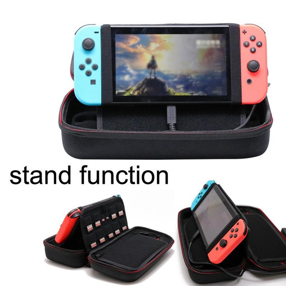 CHKJOK Game Console Bracket Function EVA Protective Sleeve - Switch Oled(Black)