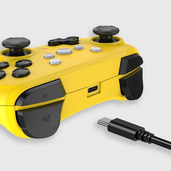 SW-01 Wireless Bluetooth Game Handle With Mini Six-Axis Body Sensation Vibration - Nintendo Switch Lite(Yellow)