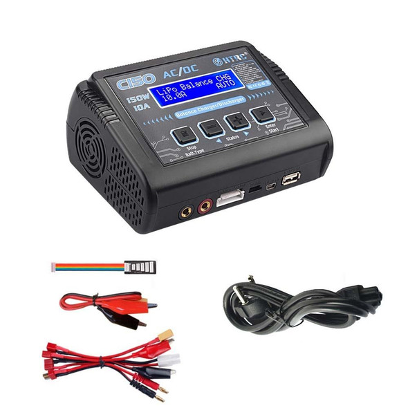 HTRC C150 Smart Balance Charger High Voltage Lithium Battery Charger, EU Plug