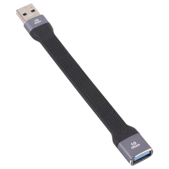 10Gbps USB Male to USB Female Soft Flat Sync Data Fast Charging Cable