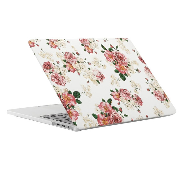 2016 New Macbook Pro 15.4 inch A1707 Chinese Rose Pattern Laptop Water Decals PC Protective Case