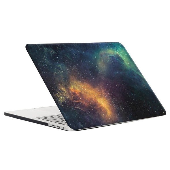 2016 New Macbook Pro 13.3 inch A1706 & A1708 Green Starry Sky Pattern Laptop Water Decals PC Protective Case