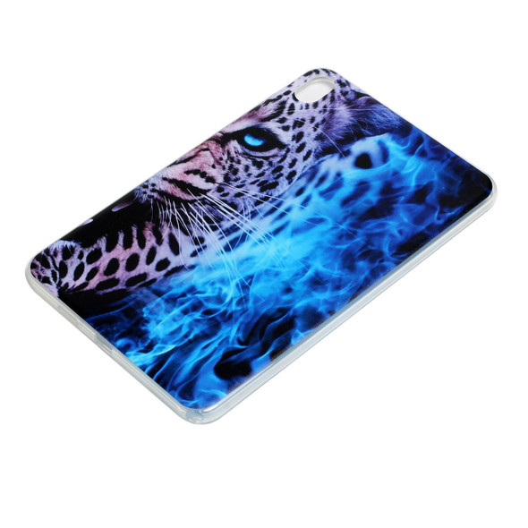 Nokia T20 10.4 2021 Painted TPU Tablet Case(Blue Leopard)
