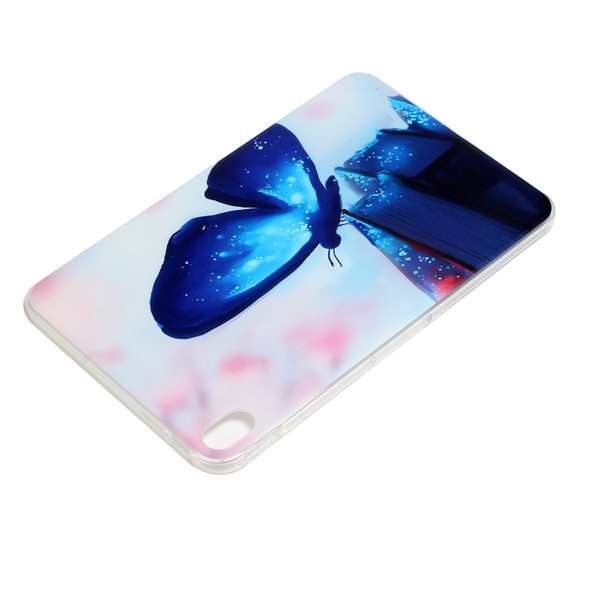 Nokia T20 10.4 2021 Painted TPU Tablet Case(Blue Butterfly)