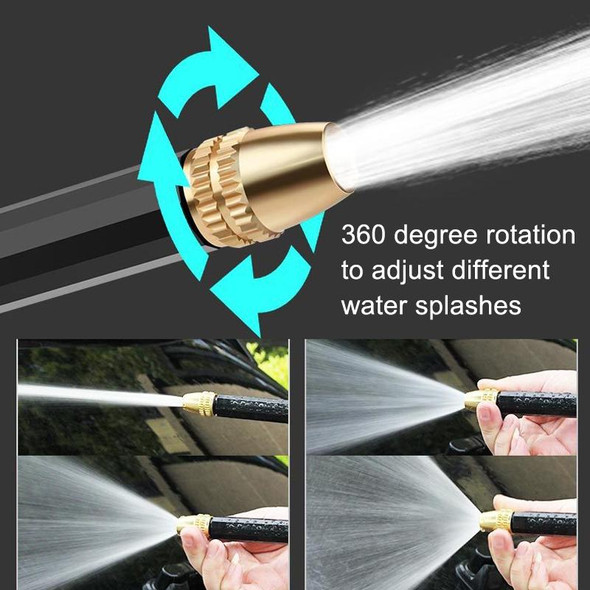 High Pressure Car Wash Hose Telescopic Watering Sprinkler, Style: H2+3 Connector+30m Tube+Foam Pot