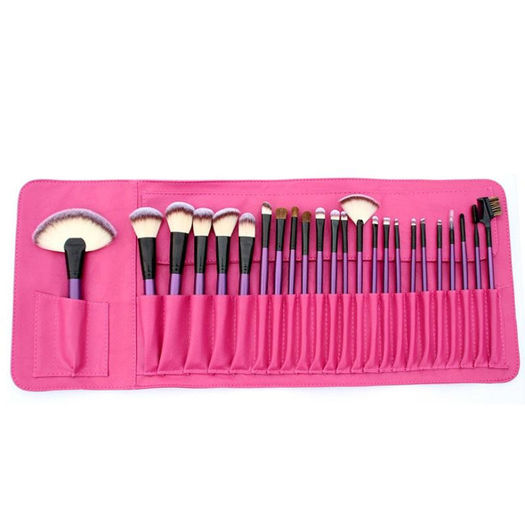 24 PCS / Set Beauty Makeup Brushes Tools Kit(Purple)