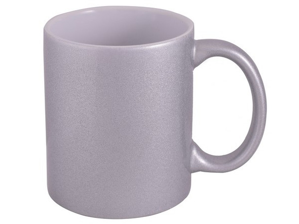 Sublimation Metallic Mug - Glitter-Silver
