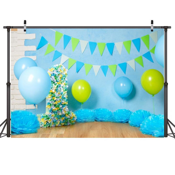 2.1m x 1.5m One Year Old Birthday Photography Background Cloth Birthday Party Decoration Photo Background(579)