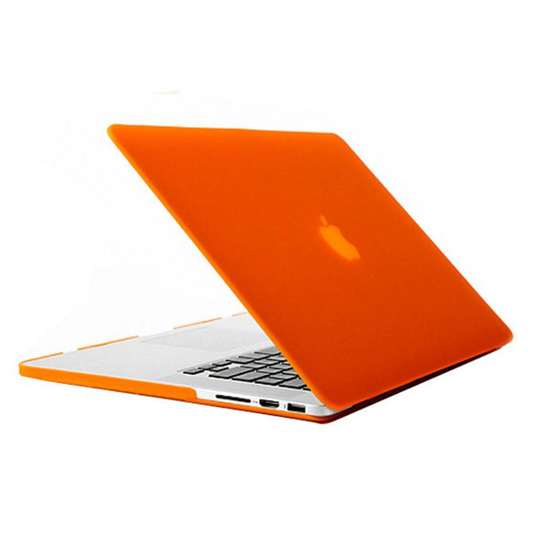 Frosted Hard Protective Case for Macbook Pro Retina 15.4 inch  A1398(Orange)