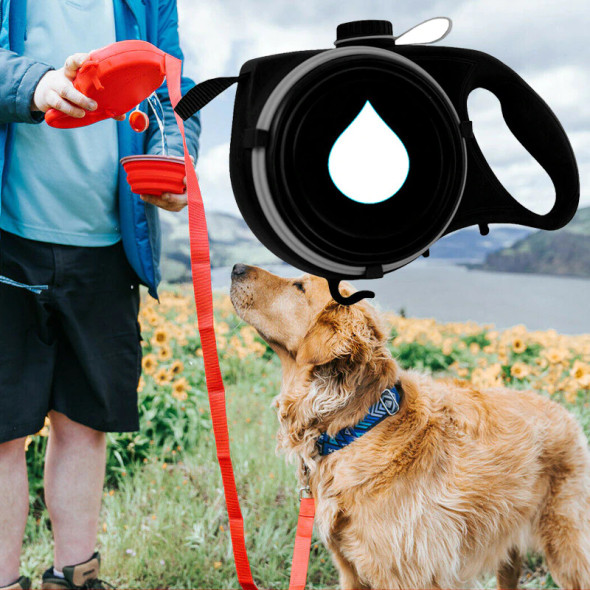 Ultimate 5-in-1 Dog Leash with Water Bottle & Waste Bags