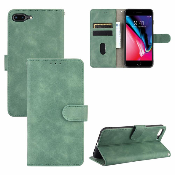 Skin Feel Magnetic Calf Leather Case - iPhone SE 2022 / SE 2020 / 8 / 7(Green)