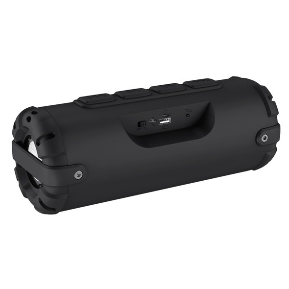 New Rixing NR-6013 Bluetooth 5.0 Portable Outdoor Wireless Bluetooth Speaker with Shoulder Strap(Black)