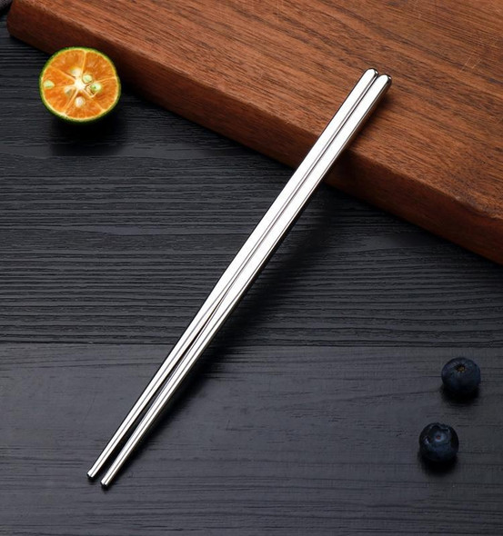 10 Pairs 304 Stainless Steel Chopsticks Non-Slip Tableware Adult Chopsticks