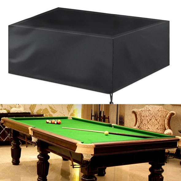 Billiard Table Dust Cover Billiard Protective Cover Water-Repellent Furniture Cover, Size: 225x116x82cm(Black)