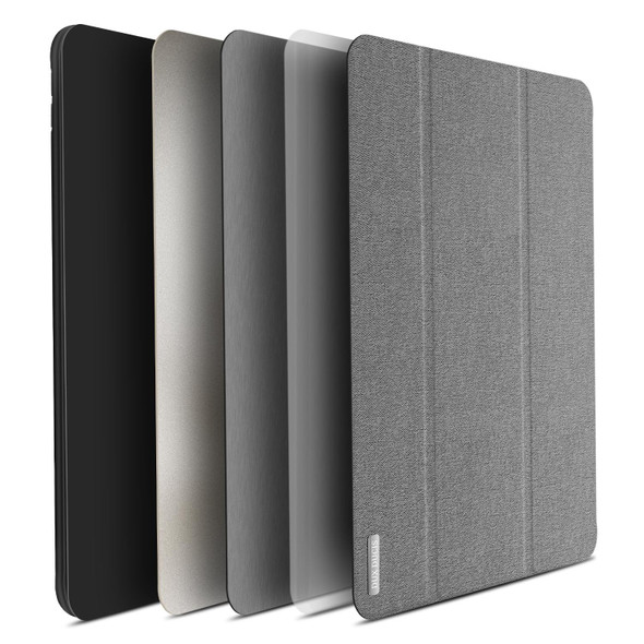 DUX DUCIS Domo Series Horizontal Flip Magnetic TPU + PU Leatherette Tablet Case with Three-folding Holder & Pen Slot - iPad Pro 12.9 inch 2017(Grey)